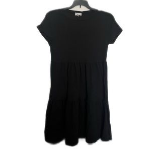Plain Black Comfy T-Shirt Dress